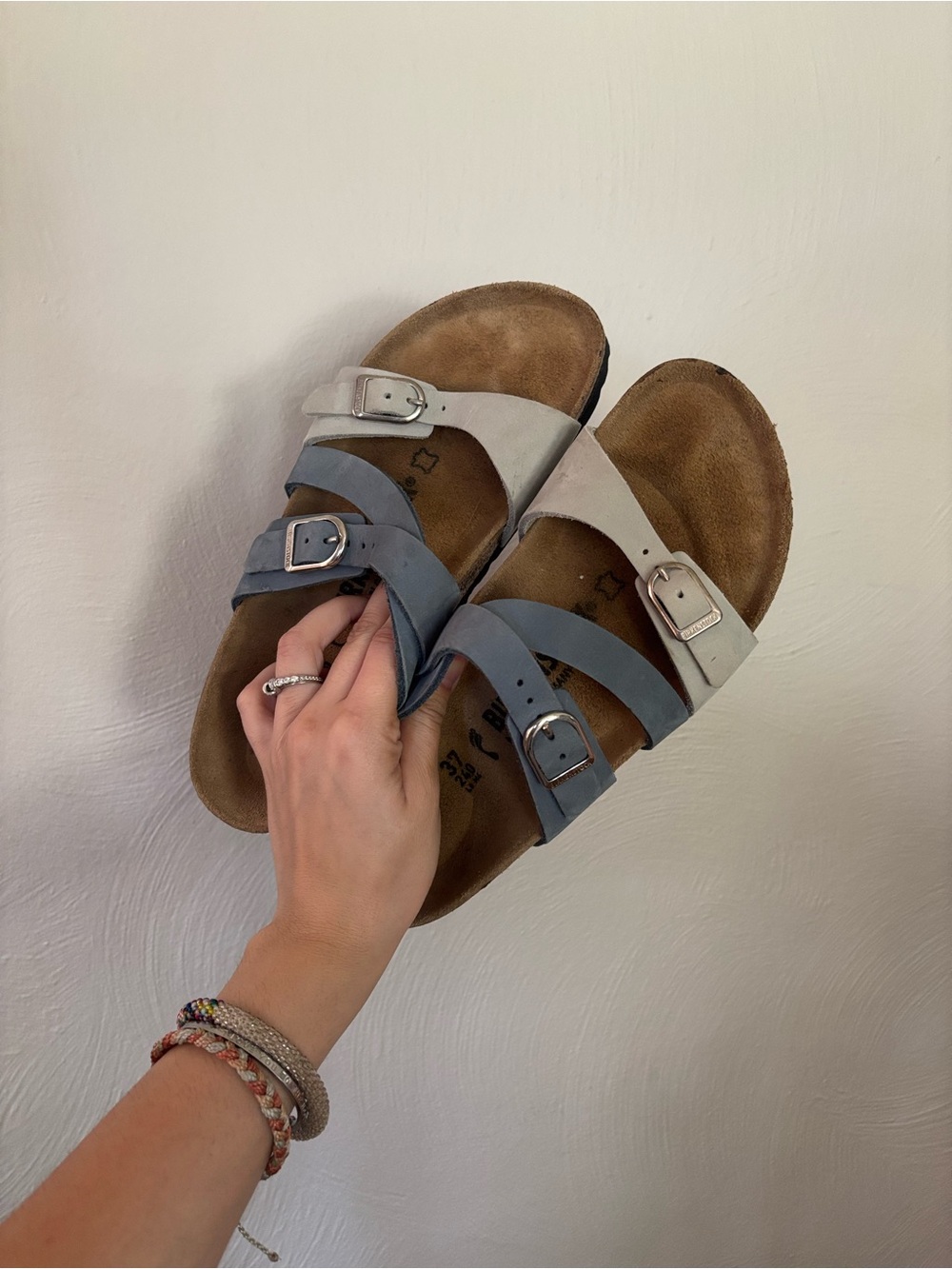 Women’s Birkenstock Salinas Blue Sandals Size 37